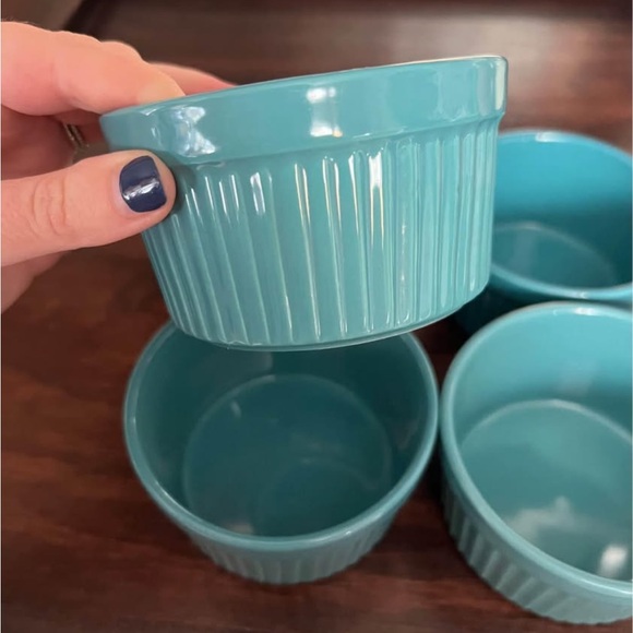 Pioneer Woman Blue Ramekins- Set of 5 - Picture 1 of 4